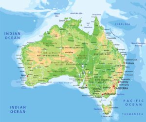 australien karte