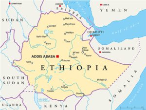 Nachbarstaaten Äthiopiens bzw. Abessiniens heute