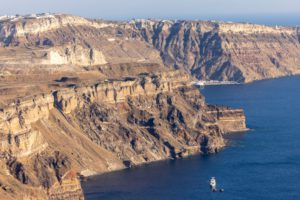 steilküste küstenform insel thira Caldera von Santorini griechelnland