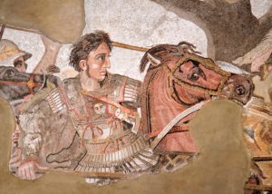 Alexander der Große bei der Schlacht von Gaugamela