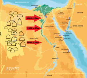 Die Ur-Ägypter wurden durch Klimawandel nach Osten getrieben