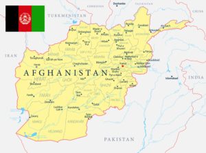 Afghanistan Karte mit Städten