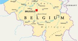 Belgien Karte mit Städten
