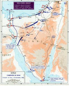 Orte und Verlauf der Suezkrise